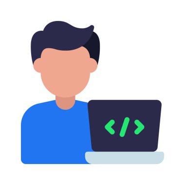 Geliştirici simge vektör illüstrasyon tasarımı