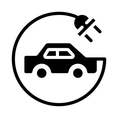 araba simgesi, vektör illüstrasyonu basit tasarım 