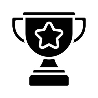 kupa ödülü izole edilmiş ikon vektör illüstrasyon tasarımı