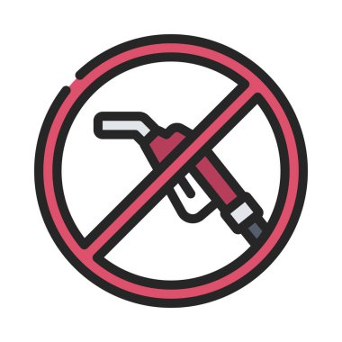 Yakıt Pompası Web ikonu vektör çizimi yok