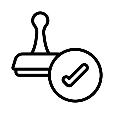 Damga web simge vektör çizim