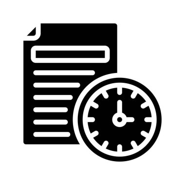 Proje Zaman simgesi vektör illüstrasyon tasarımı