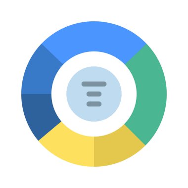 Bir Donut Çizelgesinin vektör çizimi