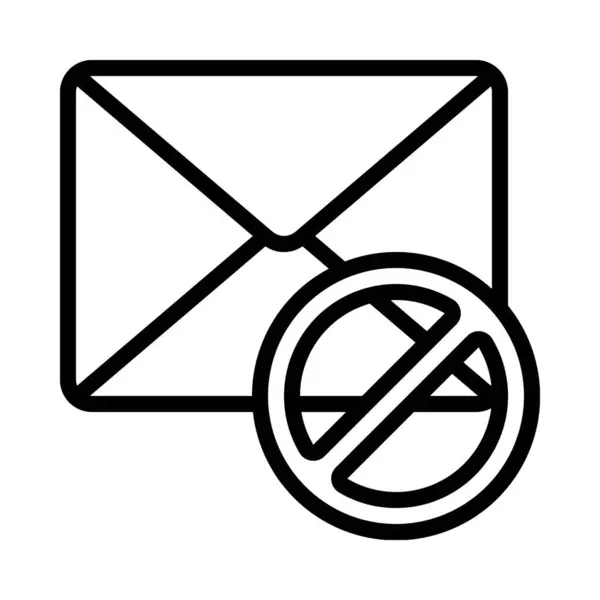 Email Icono Aislado Sobre Fondo Blanco — Archivo Imágenes Vectoriales