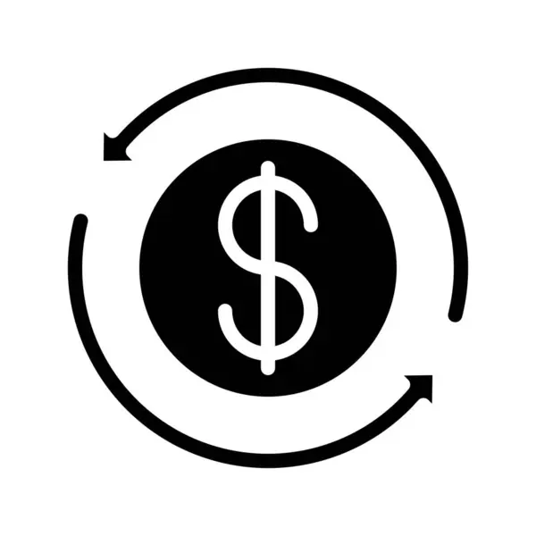 Reinvested Money Vector Icon — Stock Vector