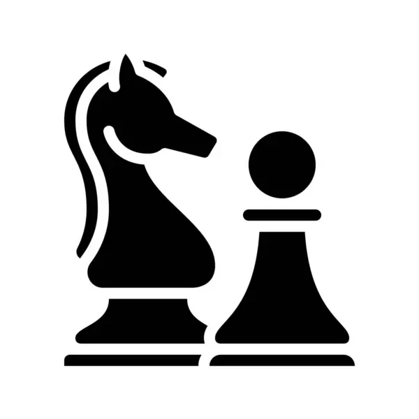 Strateji Satranç Parçalarının vektör çizimi