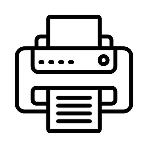 Printer Icon Simple Web Illustration — Stock Vector