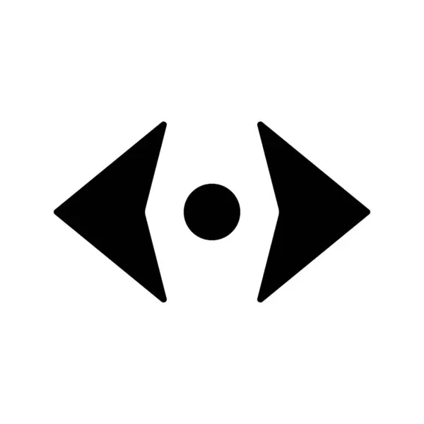 2つの矢印 円のウェブアイコン ベクターのイラスト — ストックベクタ