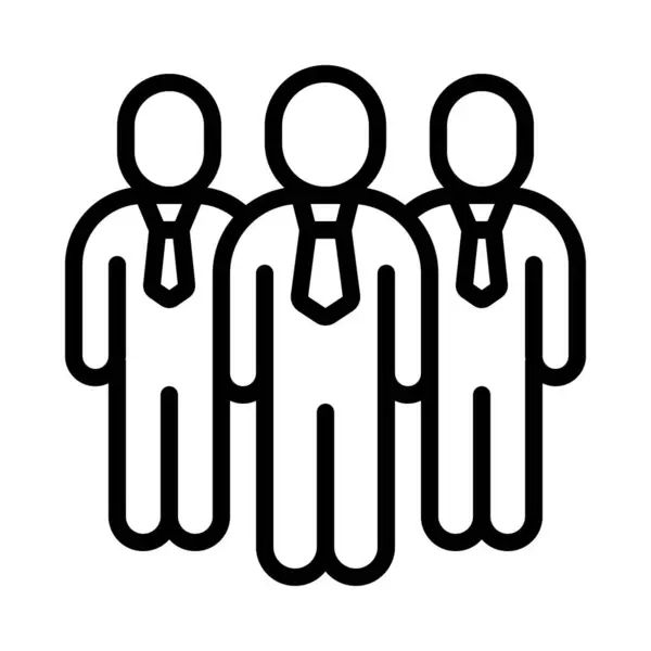 Business Team Web Icon Illustration Vectorielle — Image vectorielle