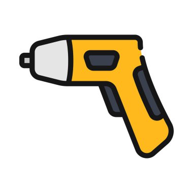 Küçük Elektrikli Tornavida vektör çizimi 