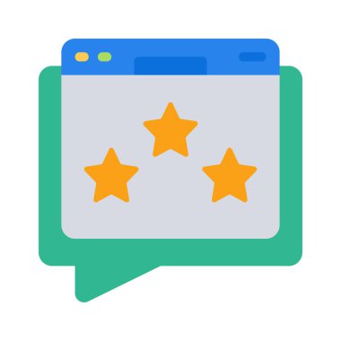 Web sitesi geribildirim simgesi vektör çizimi 