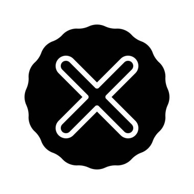 çapraz simge vektör illüstrasyonu