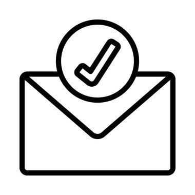 E- posta Alınan simge, vektör illüstrasyonu 