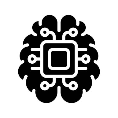 Zeka simgesi vektör illüstrasyon tasarımı