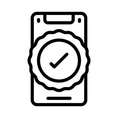 İyi Kaliteli Mobil simge, vektör illüstrasyonu basit tasarım