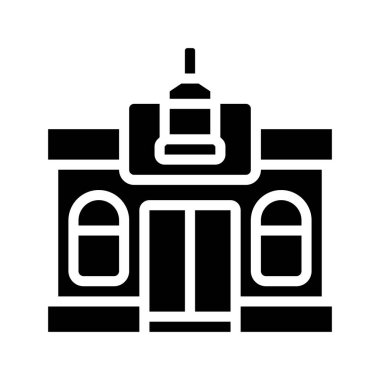 çubuk düz simgesi, vektör illüstrasyonu 