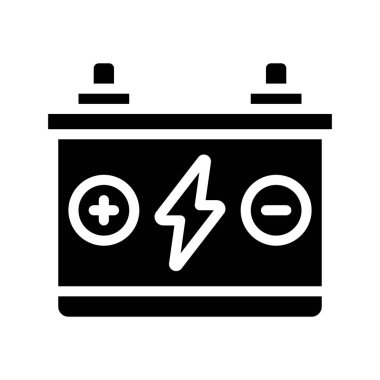 Battery icon, vector illustration simple design