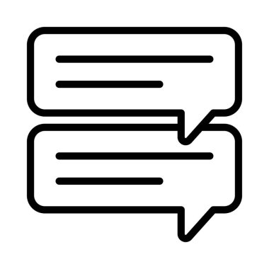 İletiler web simgesi vektör illüstrasyonu