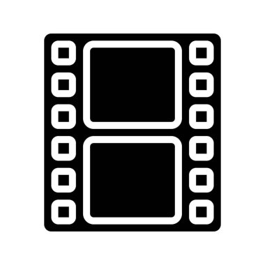 Film Strip web simgesi vektör illüstrasyonu