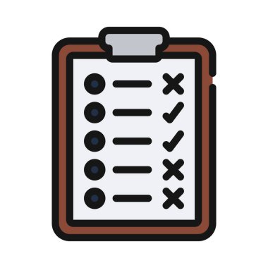 Anket web simgesi vektör illüstrasyonu