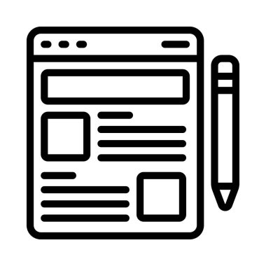 Günlük simgesi vektör illüstrasyon tasarımı