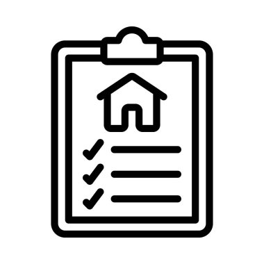 Ev Gözlem simgesi, vektör illüstrasyonu 