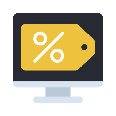 İndirim, finans konsept vektör resimleme simgesi 
