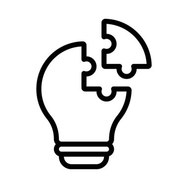 Yaratıcı Problem Çözme Web simgesi vektör çizimi