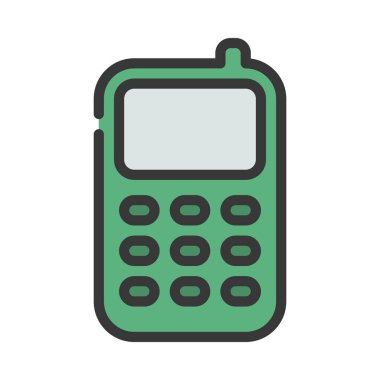 akıllı telefon simgesi, vektör illüstrasyonu basit tasarım