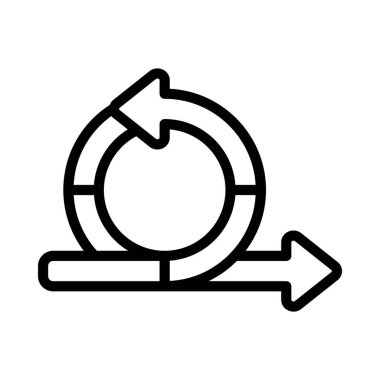 Modern Agile Geliştirme simgesinin vektör illüstrasyonu           