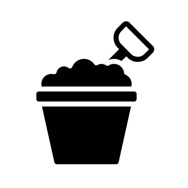 Kova ve Maça ağ ikonu vektör illüstrasyonu