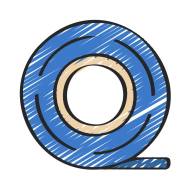 Yapıştırıcı bant simgesi, vektör illüstrasyonu