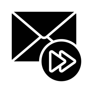 E- posta iletisi, Beyaz Arkaplanda İzole Edilmiş Simge 