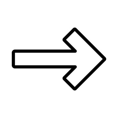  Sağ yön ok ikonu vektör illüstrasyonu 