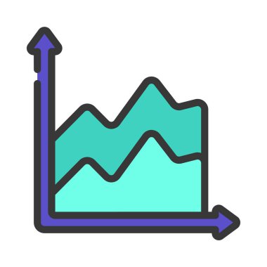 grafik simgesi. web tasarımı için grafik vektör simgesi ile özet grafik            