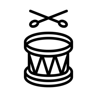 Davul simgesi vektör illüstrasyon tasarımı