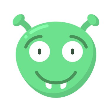 Büyük Gülümseyen Web ikonu vektör çizimi