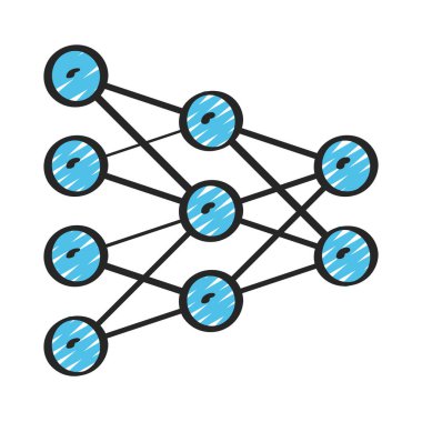 algoritma web simgesi vektör illüstrasyonu