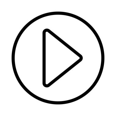 Sağ Ok Oynat Düğmesi simgesi, vektör illüstrasyonu  