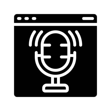 Web sitesi simgesi, vektör illüstrasyonu basit tasarım