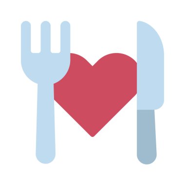 Akşam yemeği tarih simgesi, vektör illüstrasyonu