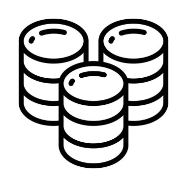 Büyük veri simgesi, vektör çizim   