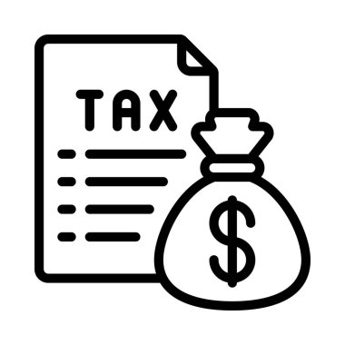 Vergi vektör simgesini öde          