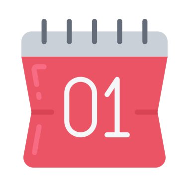  Vektör illüstrasyonu, takvim web simgesi 