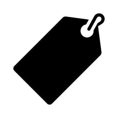 Beyaz arkaplanda alışveriş etiketi simgesi