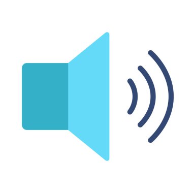 Yüksek Ses Ağı simgesi, vektör illüstrasyonu          