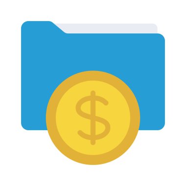 Para Dizini simgesi, vektör illüstrasyonu 