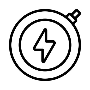 Kablosuz Şarj Ağı simgesi, vektör illüstrasyonu            