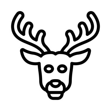 Geyik simgesi vektör illüstrasyon tasarımı
