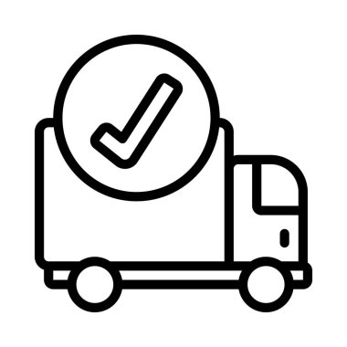 Lorry Taşıma vektör illüstrasyonunu tamamla